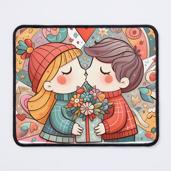 Item preview, Charming Valentines Girl Sharing Love Moments with Boy designed and sold by tee snap.