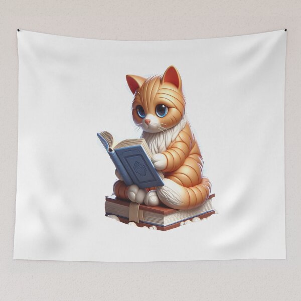 Item preview, Cat Reading book,nerdy designed and sold by GLORY-LIFE.