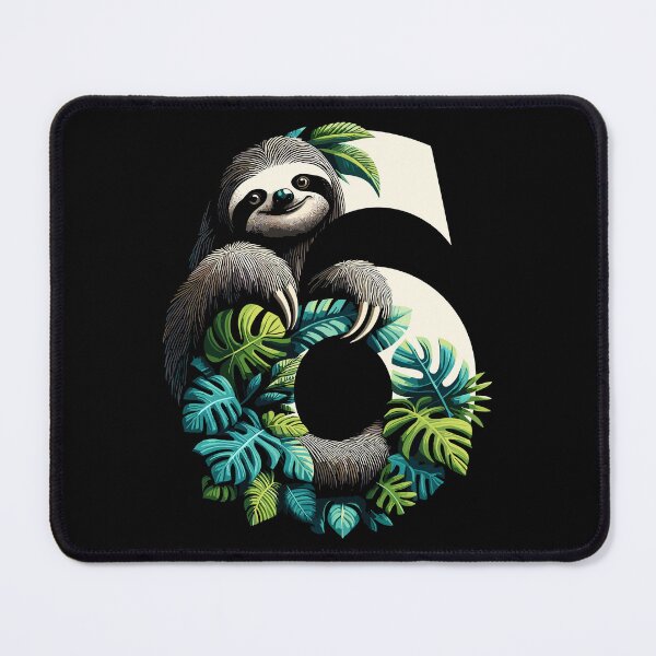 Item preview, 6 year old sloth 6th birthday gift designed and sold by Pineapple-Tree.