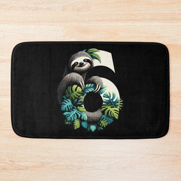 Item preview, 6 year old sloth 6th birthday gift designed and sold by Pineapple-Tree.