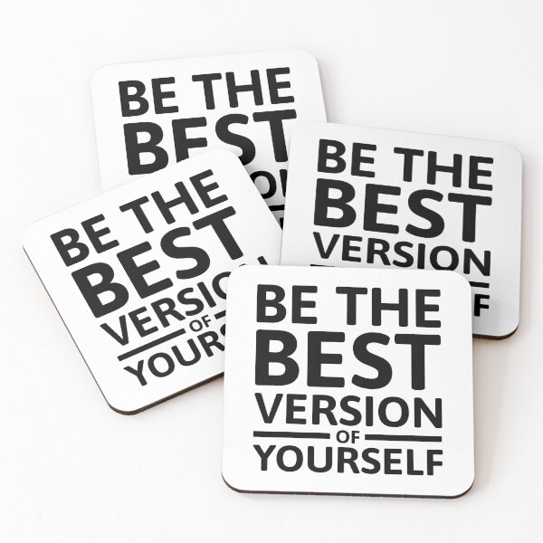 Item preview, Be The Best Version Of Yourself! White And Black designed and sold by PMCreative.