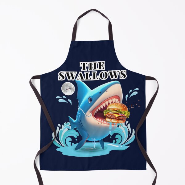 Item preview, Midnight Burger: Shark Swallowing a Burger Under the Moonlight designed and sold by RvinJo8.
