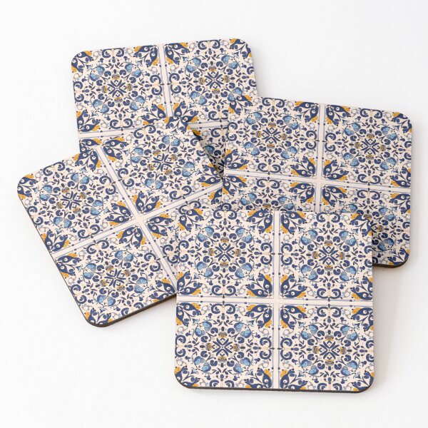 Item preview, Traditional Portuguese Tile Pattern designed and sold by MyTshirtArt.