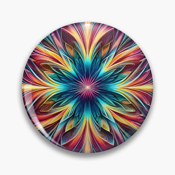 Artikelvorschau, Spektrales Kaleidoskop: Energetisches Chroma-Mandala entworfen und verkauft von AI-Only Creations.