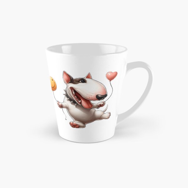 Item preview, Happy Bull Terrier With Balloons designed and sold by Noewi.