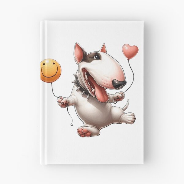 Item preview, Happy Bull Terrier With Balloons designed and sold by Noewi.