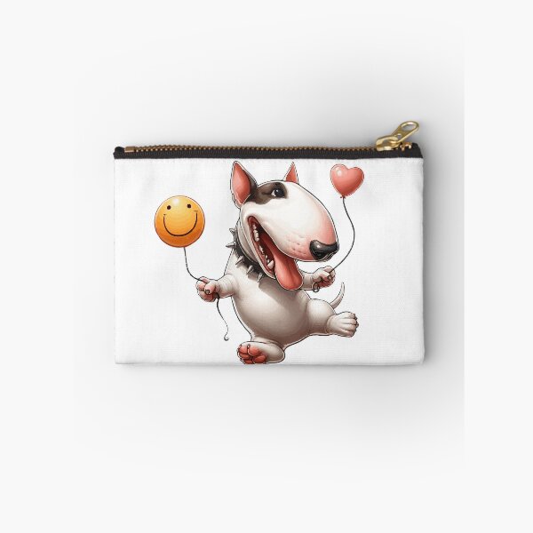 Item preview, Happy Bull Terrier With Balloons designed and sold by Noewi.