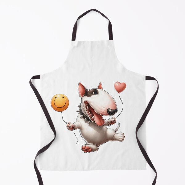 Item preview, Happy Bull Terrier With Balloons designed and sold by Noewi.