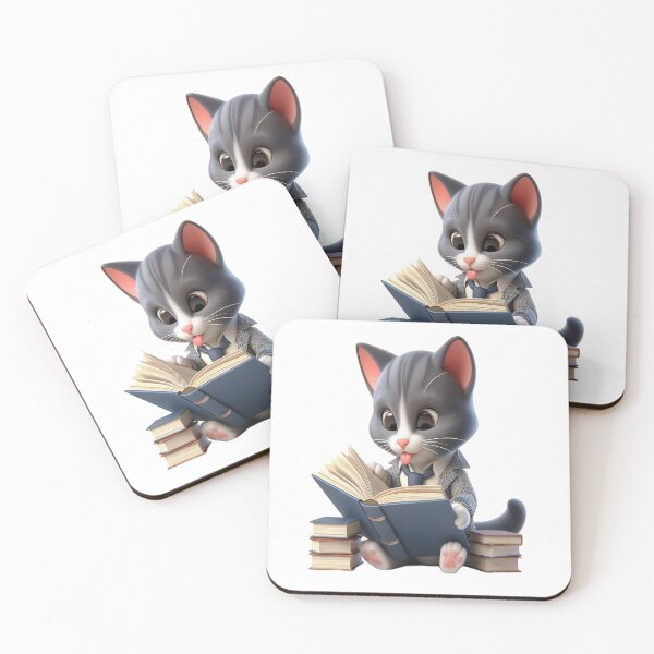 Item preview, Cat Reading book,nerdy designed and sold by GLORY-LIFE.