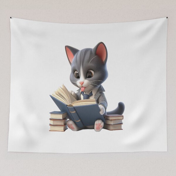 Item preview, Cat Reading book,nerdy designed and sold by GLORY-LIFE.