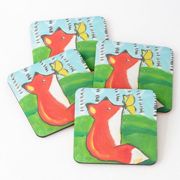 Item preview, Fox with butterfly designed and sold by Irina Afonskaya.