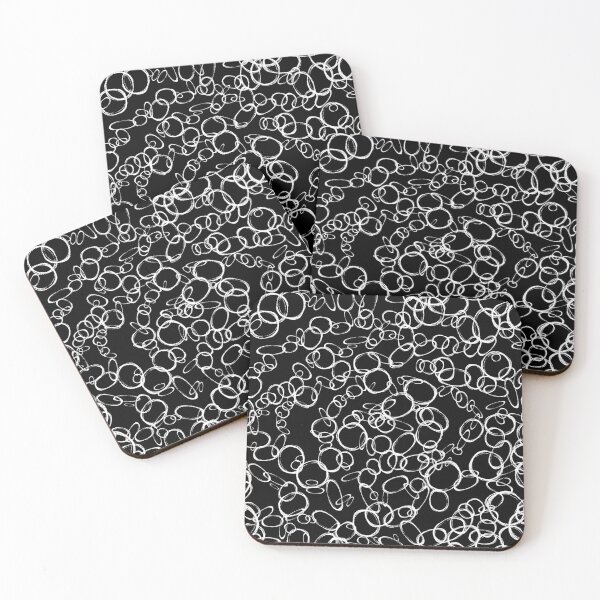 Item preview, White Chain links on black background pattern designed and sold by Tpar.