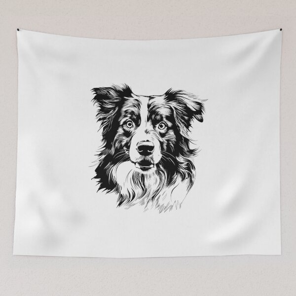 Item preview, Australian Shepherd Portrait designed and sold by CortexCreations.