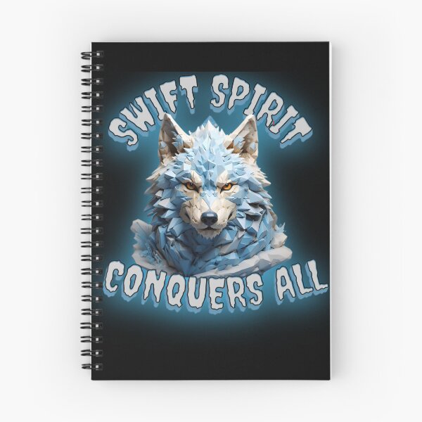 Item preview, Winter Wolf Tee - Swift Spirit Conquers All / Lone Wolf Motivation  designed and sold by PolygonPinnacle.