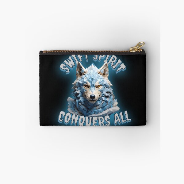 Item preview, Winter Wolf Tee - Swift Spirit Conquers All / Lone Wolf Motivation  designed and sold by PolygonPinnacle.