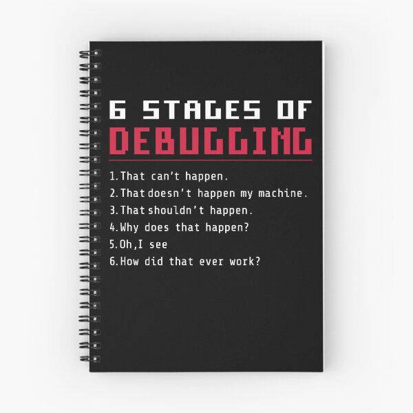 Artikelvorschau, 6 Phasen des Debuggens von Bug-Coding 101 entworfen und verkauft von Teshirt ★★★★★.