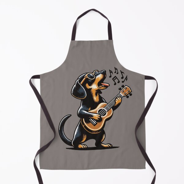 Item preview, Dog Playing Guitar Singing Dachshund Wiener Dog Funny designed and sold by d247.