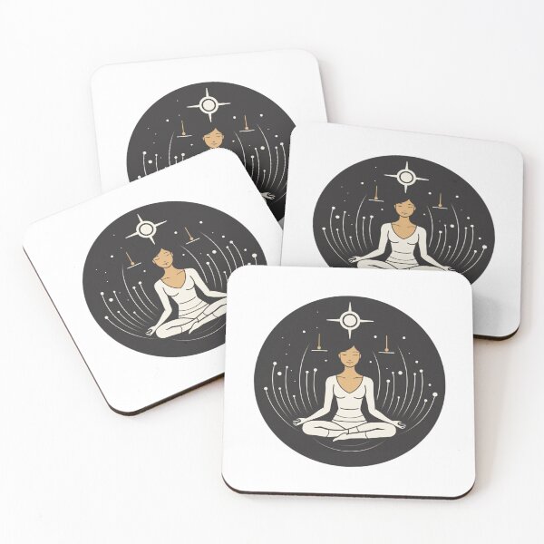 Artikelvorschau, Symbol für Meditation und Sonnen-Lucky-Girl-Syndrom entworfen und verkauft von SMARTKIT DESIGNAGENCY.