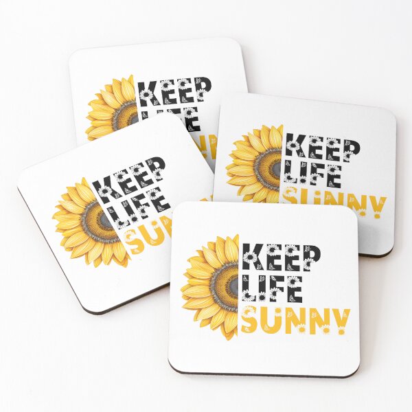 Item preview, Keep Life Sunny Motivation Sunflower Quote designed and sold by BelloniArtShop.