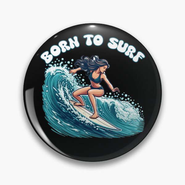 Item preview, Girl Born To Surf designed and sold by Aurorapod.