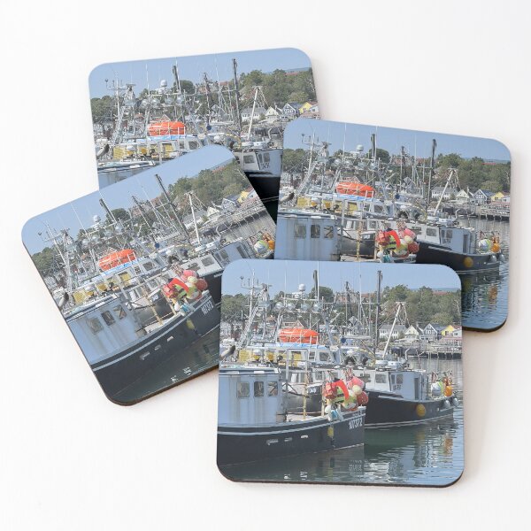 Item preview, Black Fishing Boats - Brier Island designed and sold by Peter DiFranco.