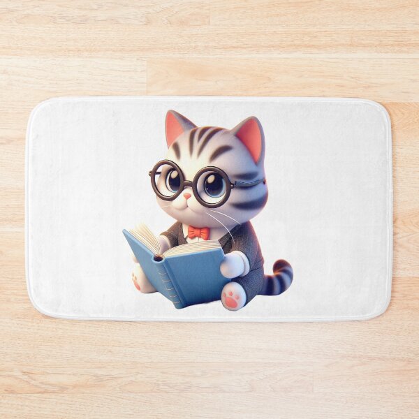 Item preview, Cat Reading book,nerdy designed and sold by GLORY-LIFE.