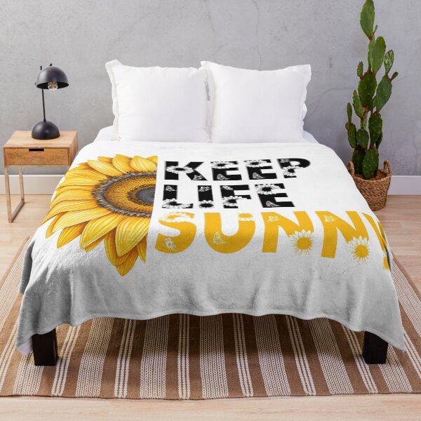 Item preview, Keep Life Sunny Motivation Sunflower Quote designed and sold by BelloniArtShop.