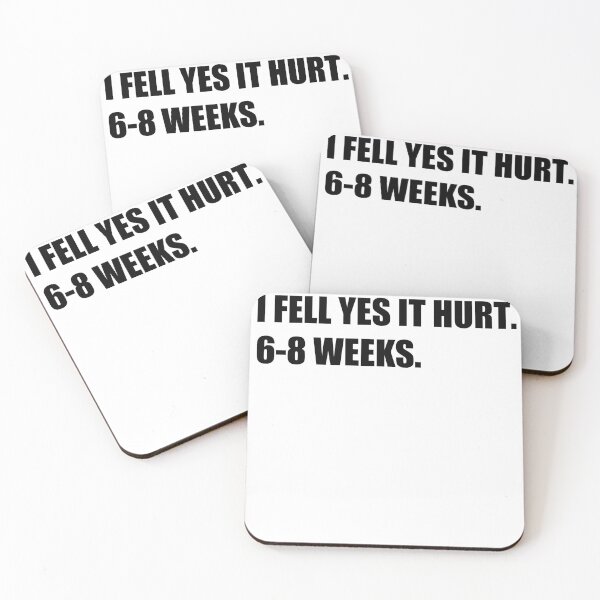 Item preview,  I FELL YES IT HURT 6-8 WEEKS Funny Broken Bone Arm designed and sold by SakuraPxl.