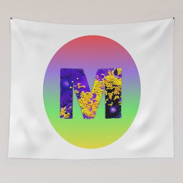 Item preview, letter M, monogram . typography collage. ABC art. gift 2024 designed and sold by Minibubb.
