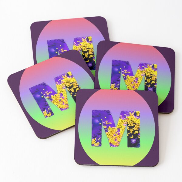 Item preview, letter M, monogram . typography collage. ABC art. gift 2024 designed and sold by Minibubb.