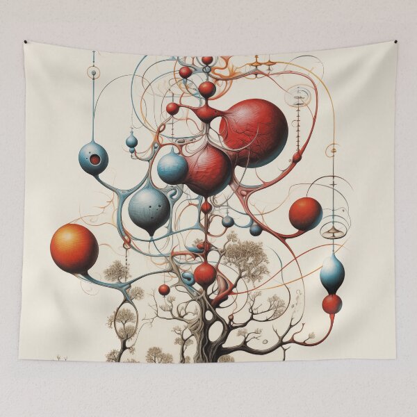 Item preview, Retro abstract surreal poster designed and sold by Rebelka.