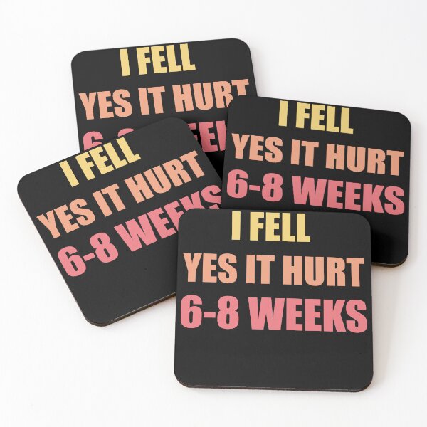 Item preview,  I FELL YES IT HURT 6-8 WEEKS Funny Broken Bone Arm designed and sold by SakuraPxl.