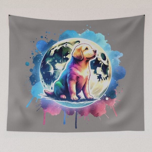 Item preview, Space Moon Pup designed and sold by EllamaeRose.