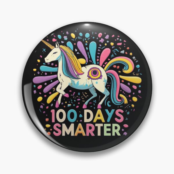 Item preview, Unicorn 100 days smarter Psychedelic Splatter designed and sold by Pawel Oska.