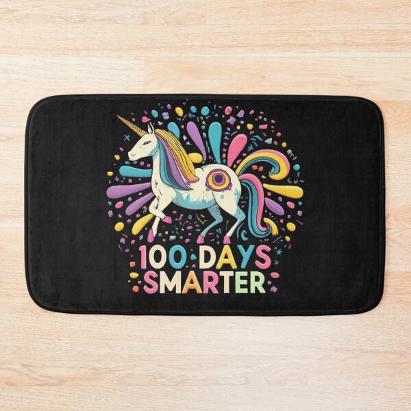 Item preview, Unicorn 100 days smarter Psychedelic Splatter designed and sold by Pawel Oska.