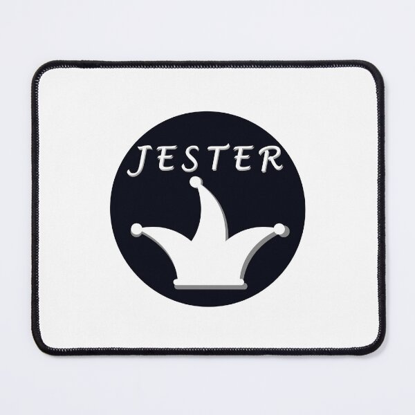 Item preview, Hat and name of a jester, jester or joker in white in a circle designed and sold by shennix.