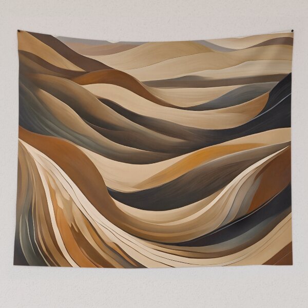 Item preview, Evocative Biomorphic Landscape Abstract designed and sold by colorvisionart.