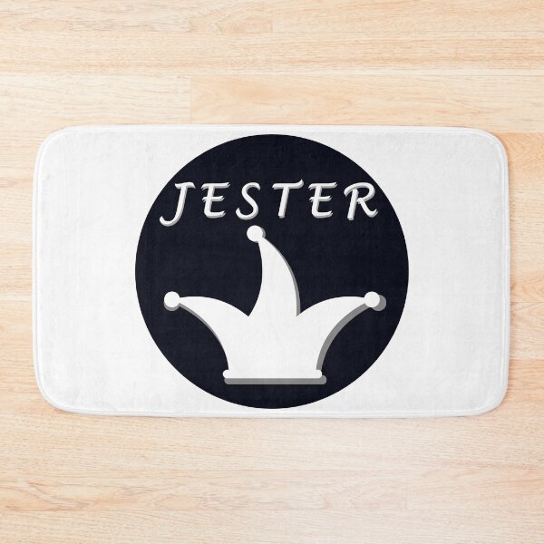 Item preview, Hat and name of a jester, jester or joker in white in a circle designed and sold by shennix.