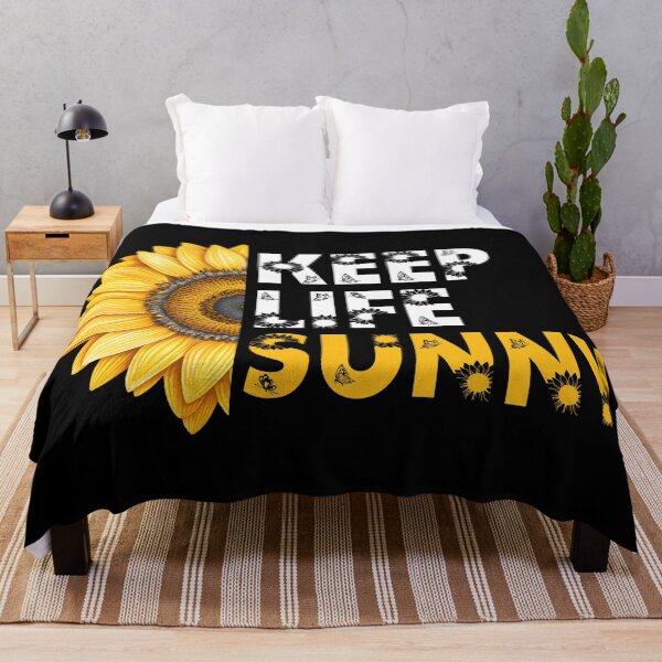 Item preview, Keep Life Sunny Positive Sunflower Sentence designed and sold by BelloniArtShop.