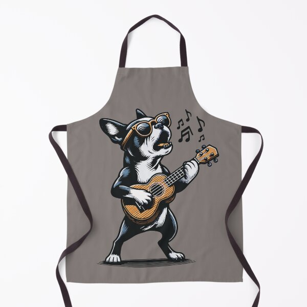Item preview, Dog Playing Guitar Singing Boston Terrier Funny designed and sold by d247.