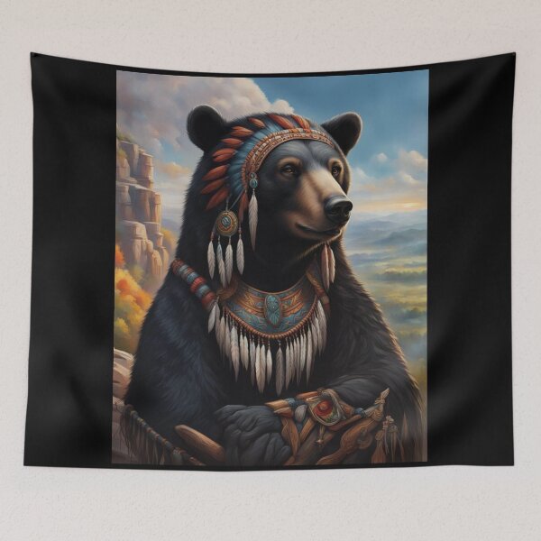 Item preview, Black Bear Shaman designed and sold by Dryden Stewart Enterprises.