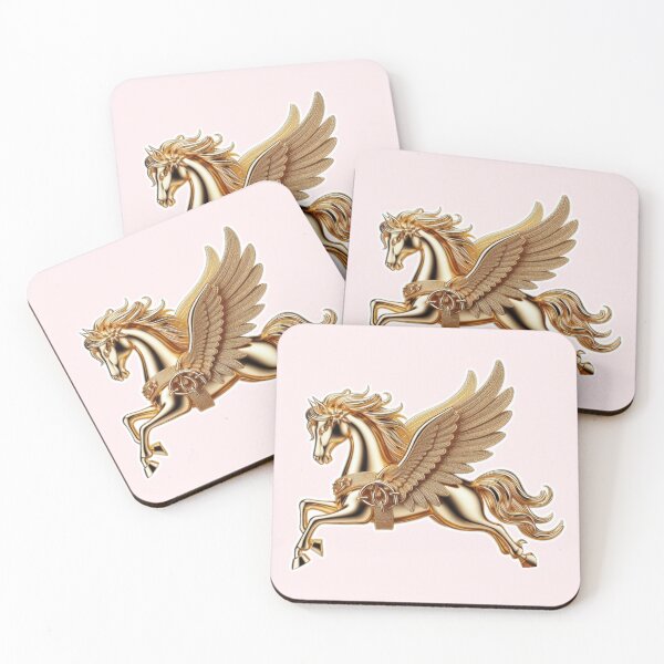 Item preview, Metallic Gold Pegasus - Aria's Pegasi designed and sold by AmberRoseWrites.