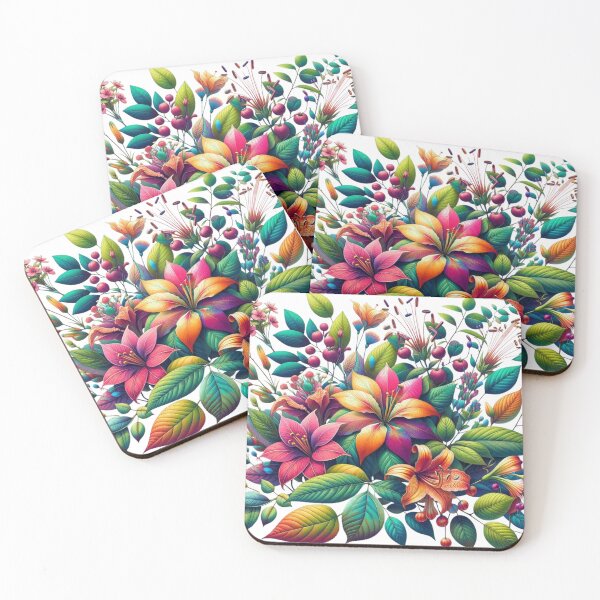 Item preview, Tropical flowers designed and sold by VigorVilla.