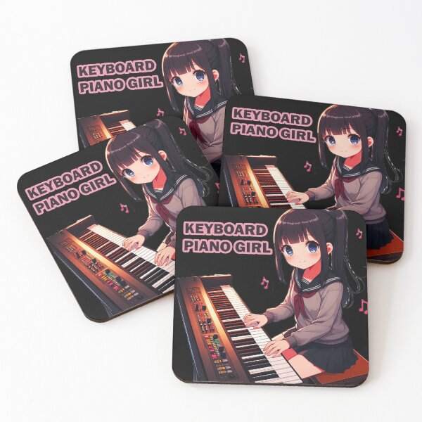 Artikelvorschau, Keyboard-Klaviermädchen entworfen und verkauft von Echonn.