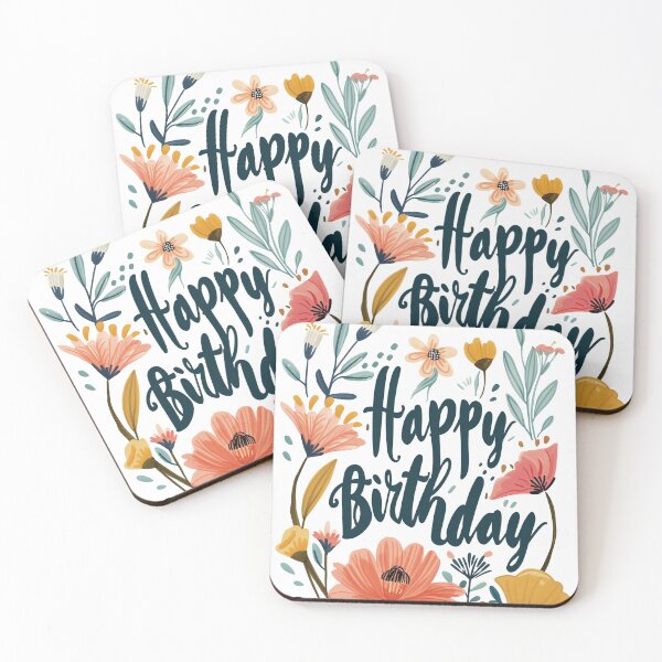 Item preview, Happy Birthday Flowers designed and sold by sheprint.