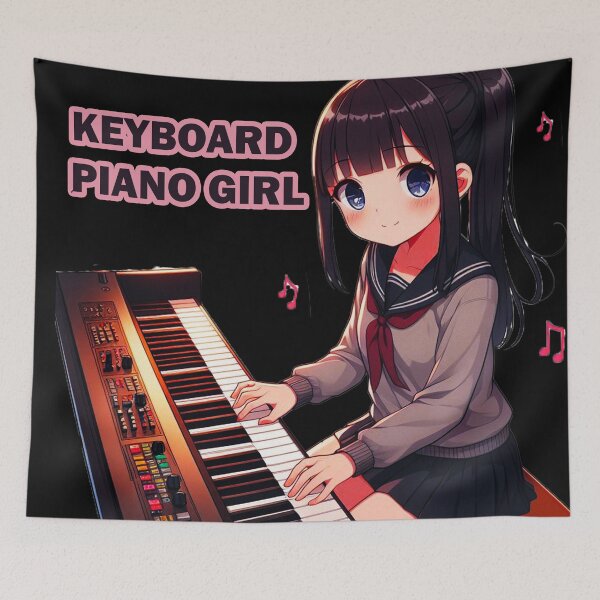 Artikelvorschau, Keyboard-Klaviermädchen entworfen und verkauft von Echonn.