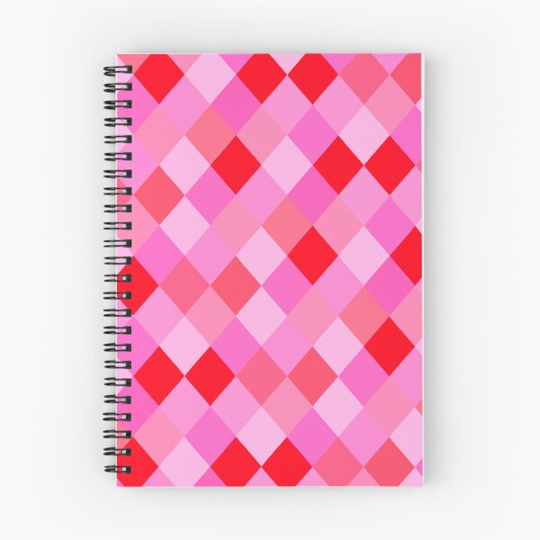 Item preview, Red and Pink Diamonds Grid Pattern designed and sold by OneThreeSix.
