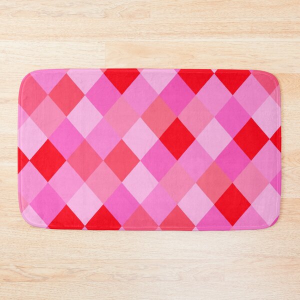 Item preview, Red and Pink Diamonds Grid Pattern designed and sold by OneThreeSix.
