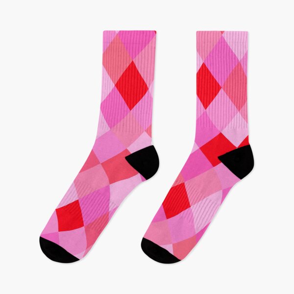 Item preview, Red and Pink Diamonds Grid Pattern designed and sold by OneThreeSix.