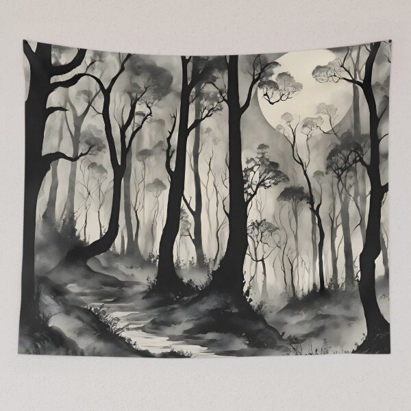 Item preview, Mystical Forest by Moonlight Silhouette designed and sold by colorvisionart.
